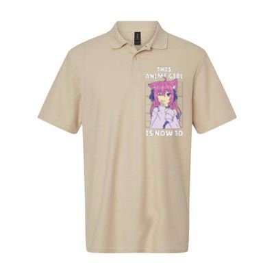 This Anime Is Now 10 Years Old Birthday Kawaii Cute Softstyle Adult Sport Polo