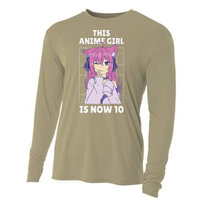 This Anime Is Now 10 Years Old Birthday Kawaii Cute Cooling Performance Long Sleeve Crew