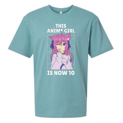 This Anime Is Now 10 Years Old Birthday Kawaii Cute Sueded Cloud Jersey T-Shirt