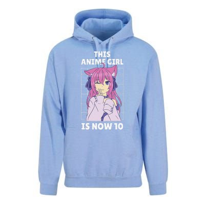 This Anime Is Now 10 Years Old Birthday Kawaii Cute Unisex Surf Hoodie