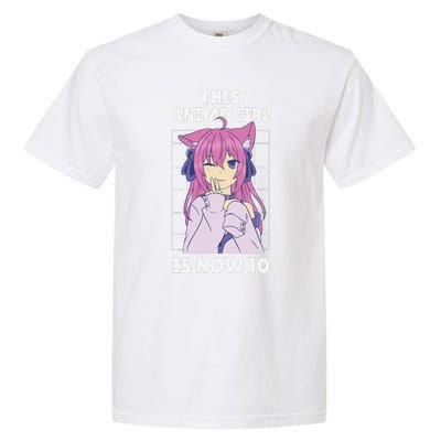 This Anime Is Now 10 Years Old Birthday Kawaii Cute Garment-Dyed Heavyweight T-Shirt