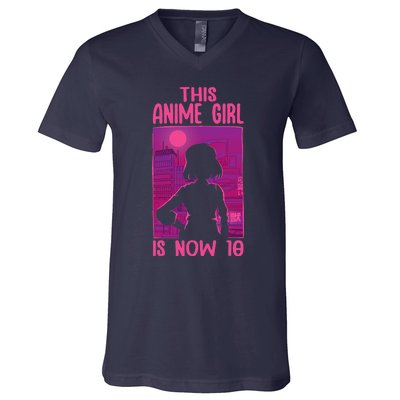 This Anime Is Now 10 Years Old Birthday Kawaii V-Neck T-Shirt