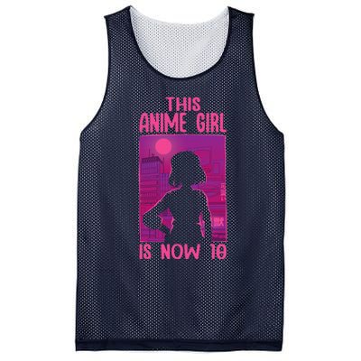 This Anime Is Now 10 Years Old Birthday Kawaii Mesh Reversible Basketball Jersey Tank