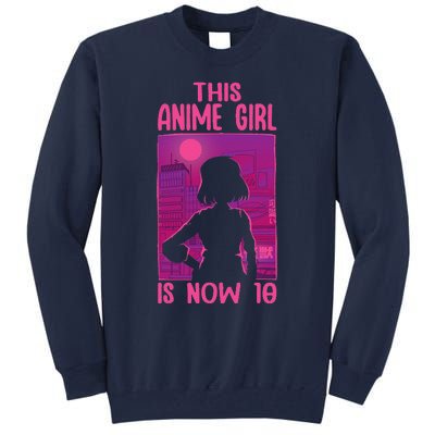 This Anime Is Now 10 Years Old Birthday Kawaii Tall Sweatshirt