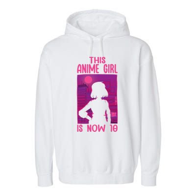 This Anime Is Now 10 Years Old Birthday Kawaii Garment-Dyed Fleece Hoodie