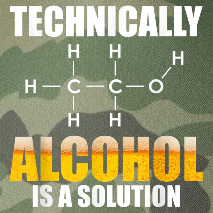 Technically Alcohol Is A Solution Chemical Formula Drinking Legacy Tie Dye Trucker Hat