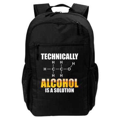 Technically Alcohol Is A Solution Chemical Formula Drinking Daily Commute Backpack