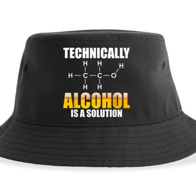 Technically Alcohol Is A Solution Chemical Formula Drinking Sustainable Bucket Hat