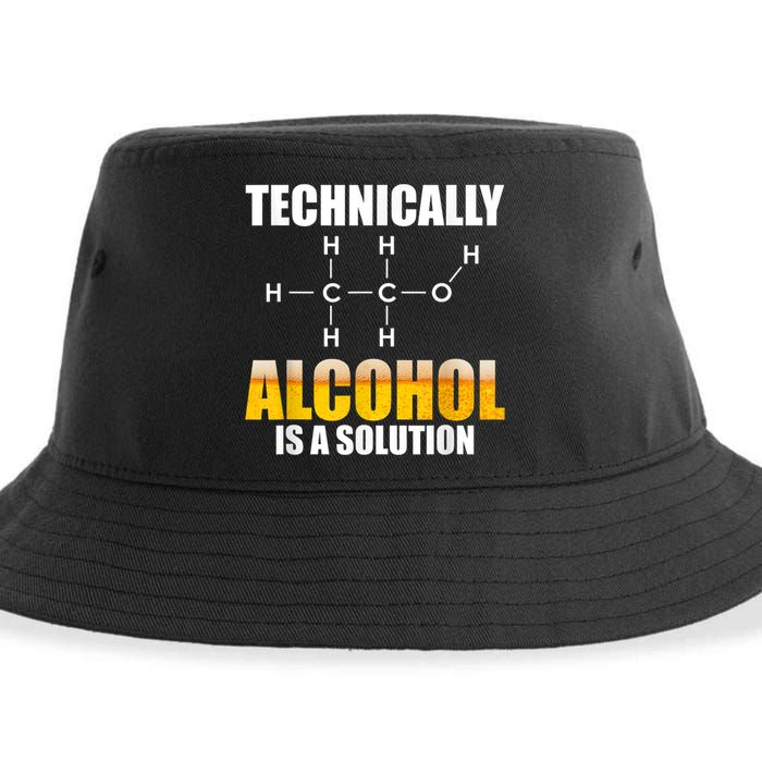 Technically Alcohol Is A Solution Chemical Formula Drinking Sustainable Bucket Hat