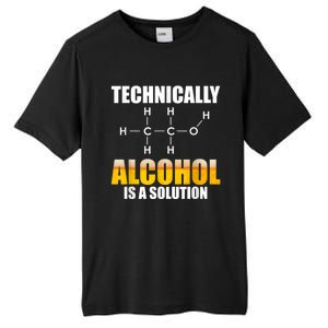 Technically Alcohol Is A Solution Chemical Formula Drinking Tall Fusion ChromaSoft Performance T-Shirt