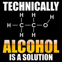 Technically Alcohol Is A Solution Chemical Formula Drinking 16 in Basic Backpack