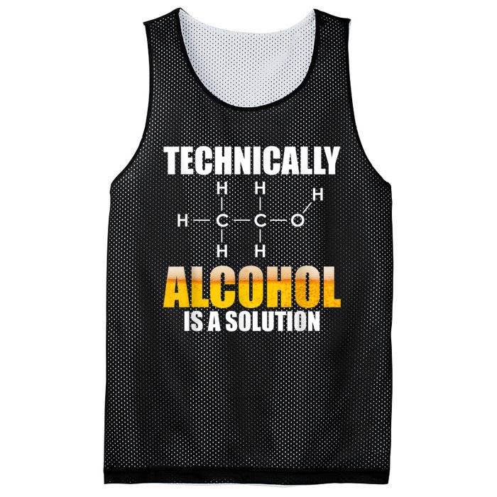 Technically Alcohol Is A Solution Chemical Formula Drinking Mesh Reversible Basketball Jersey Tank