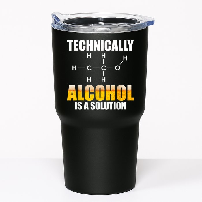 Technically Alcohol Is A Solution Chemical Formula Drinking Tumbler