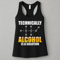 Technically Alcohol Is A Solution Chemical Formula Drinking Womens Tank Top