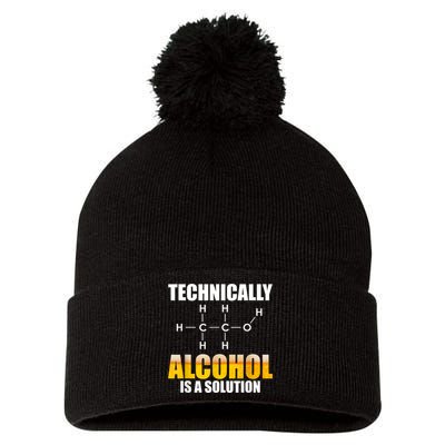 Technically Alcohol Is A Solution Chemical Formula Drinking Pom Pom 12in Knit Beanie