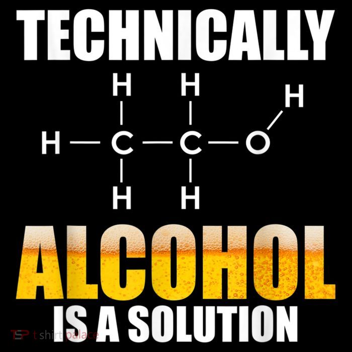 Technically Alcohol Is A Solution Chemical Formula Drinking Baby Bodysuit