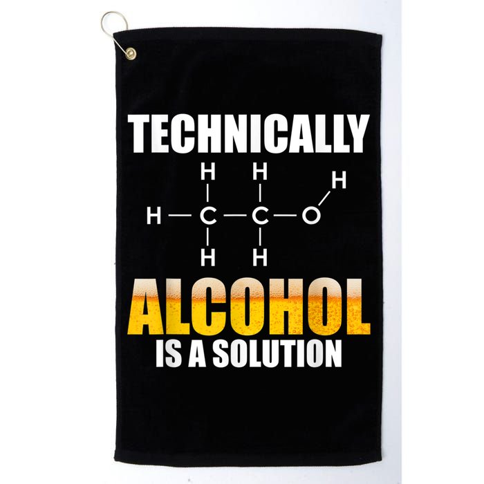 Technically Alcohol Is A Solution Chemical Formula Drinking Golf Towel