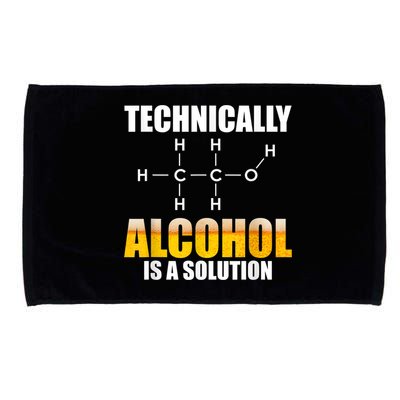 Technically Alcohol Is A Solution Chemical Formula Drinking Microfiber Hand Towel
