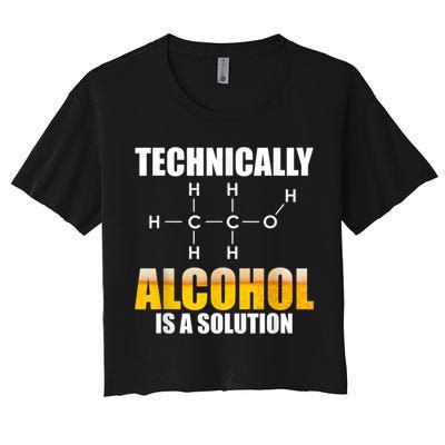 Technically Alcohol Is A Solution Chemical Formula Drinking Crop Top