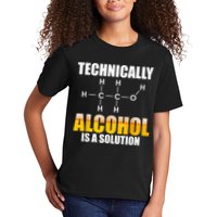 Technically Alcohol Is A Solution Chemical Formula Drinking Kids T-Shirt