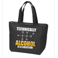 Technically Alcohol Is A Solution Chemical Formula Drinking Zip Tote Bag