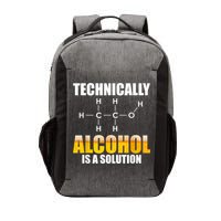 Technically Alcohol Is A Solution Chemical Formula Drinking Vector Backpack