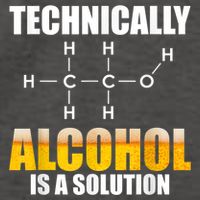 Technically Alcohol Is A Solution Chemical Formula Drinking Vector Backpack