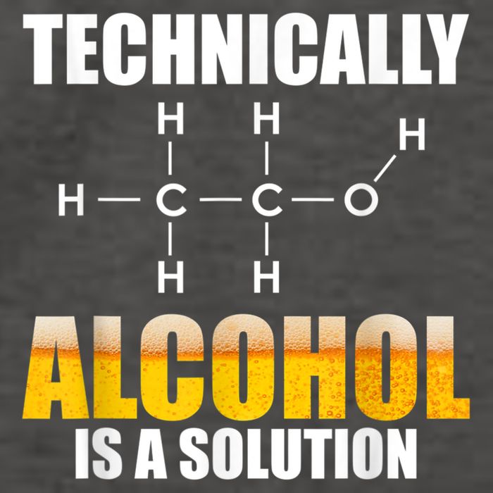 Technically Alcohol Is A Solution Chemical Formula Drinking Vector Backpack