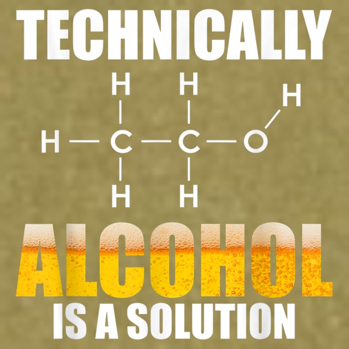 Technically Alcohol Is A Solution Chemical Formula Drinking Garment-Dyed Women's Muscle Tee