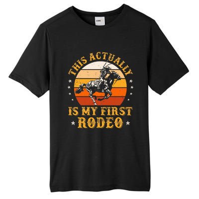 This Actually Is My First Rodeo Country Life Howdy Vintage Tall Fusion ChromaSoft Performance T-Shirt