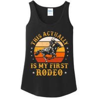 This Actually Is My First Rodeo Country Life Howdy Vintage Ladies Essential Tank