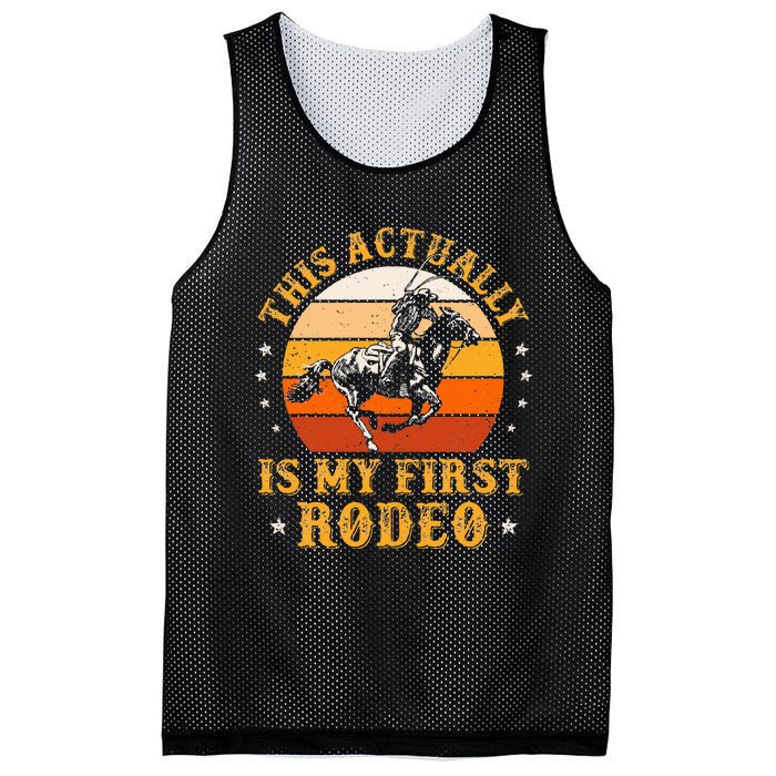 This Actually Is My First Rodeo Country Life Howdy Vintage Mesh Reversible Basketball Jersey Tank