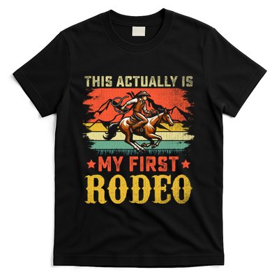 This Actually Is My First Rodeo Country Life Howdy Vintage T-Shirt