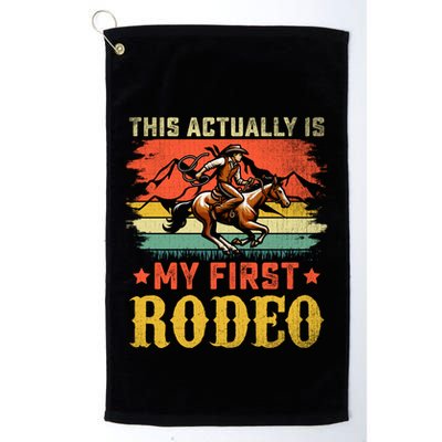 This Actually Is My First Rodeo Country Life Howdy Vintage Golf Towel