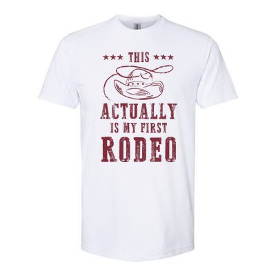 This Actually Is My First Rodeo Cowboy Softstyle® CVC T-Shirt