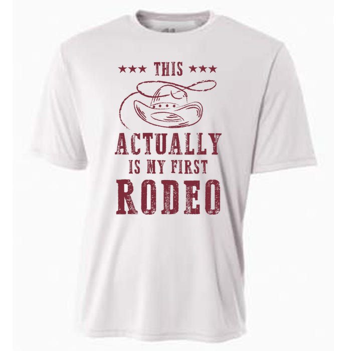 This Actually Is My First Rodeo Cowboy Cooling Performance Crew T-Shirt