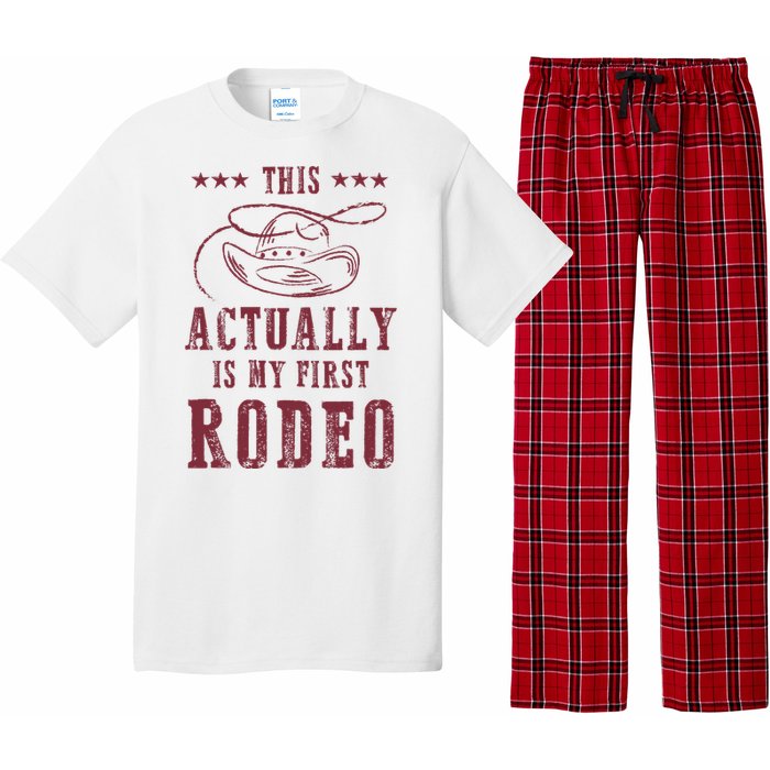 This Actually Is My First Rodeo Cowboy Pajama Set