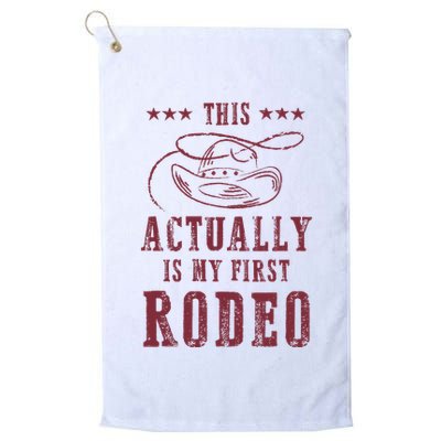 This Actually Is My First Rodeo Cowboy Golf Towel