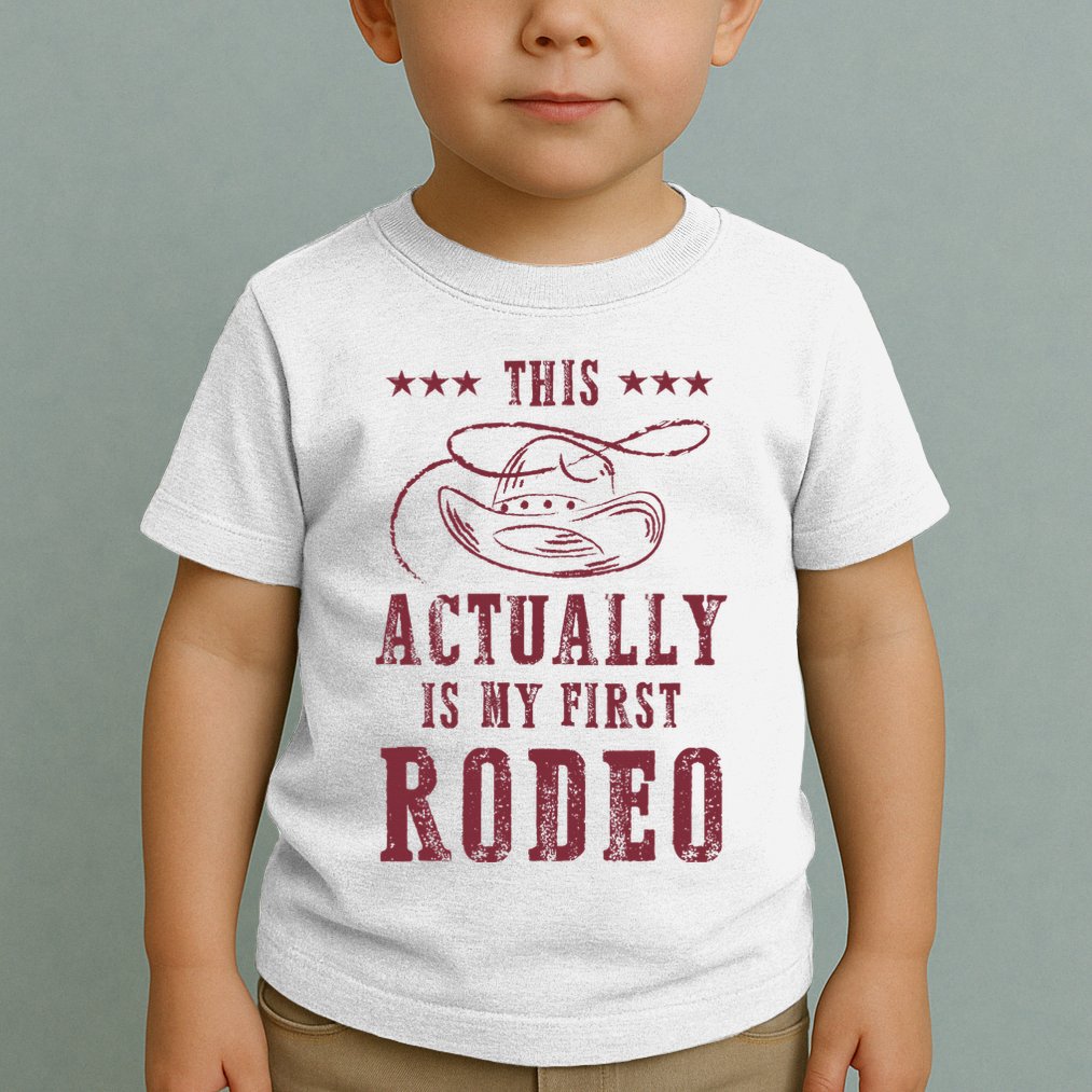 This Actually Is My First Rodeo Cowboy Toddler T-Shirt