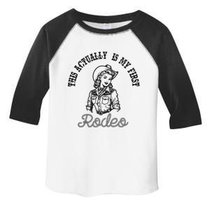 This Actually Is My First Rodeo Coastal Cowgirl Toddler Fine Jersey T-Shirt