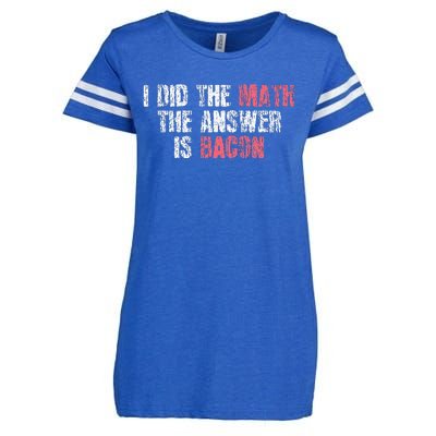 The Answer Is Bacon Funny Math Student Gift Enza Ladies Jersey Football T-Shirt