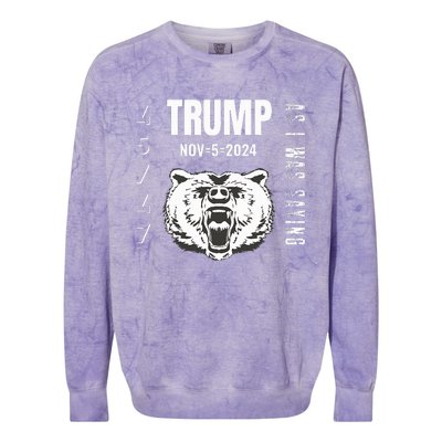 Trump As I Was Saying Trump Began His Speech Colorblast Crewneck Sweatshirt