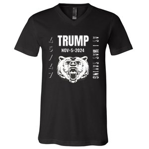 Trump As I Was Saying Trump Began His Speech V-Neck T-Shirt