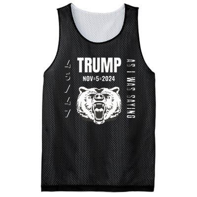 Trump As I Was Saying Trump Began His Speech Mesh Reversible Basketball Jersey Tank