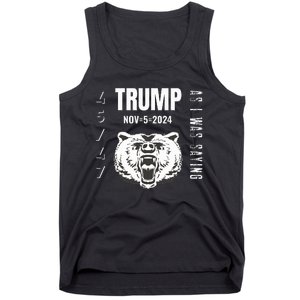 Trump As I Was Saying Trump Began His Speech Tank Top