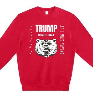 Trump As I Was Saying Trump Began His Speech Premium Crewneck Sweatshirt