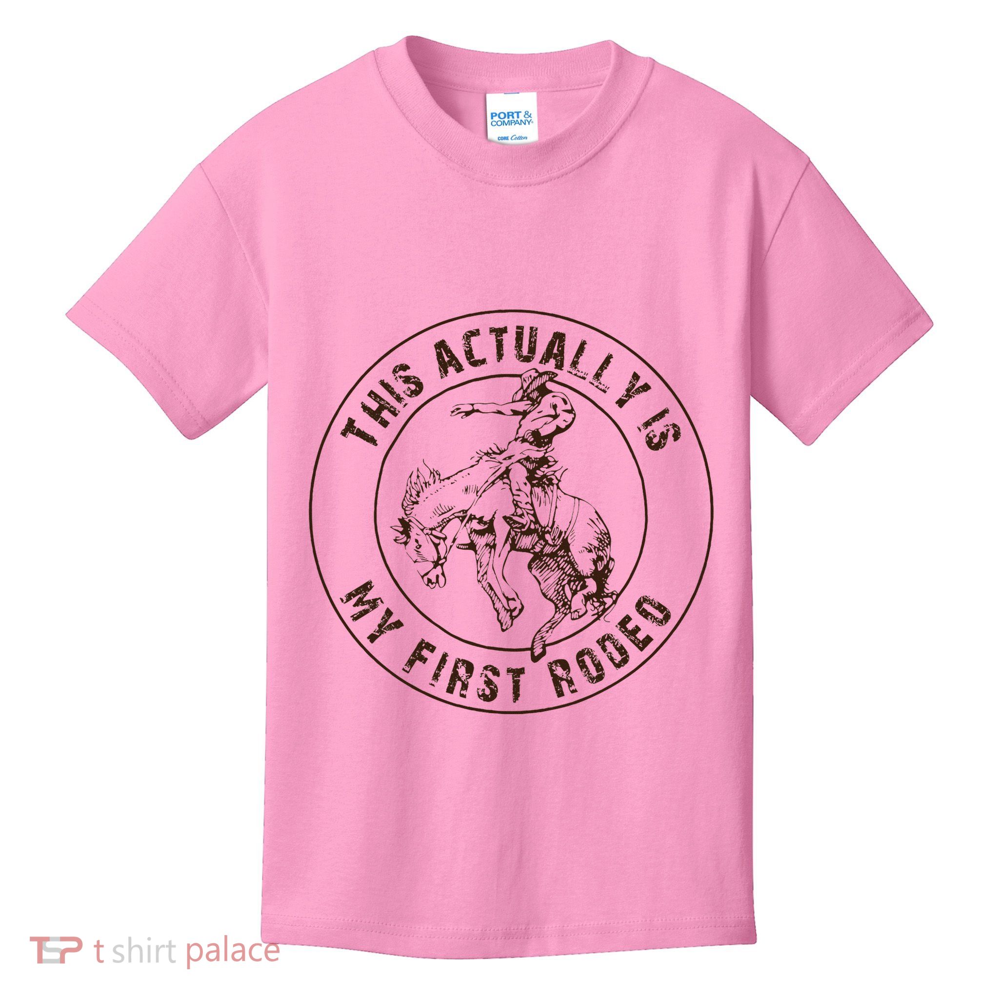 This Actually Is My First Rodeo Western Style Country Kids T-Shirt