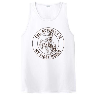 This Actually Is My First Rodeo Western Style Country PosiCharge Competitor Tank