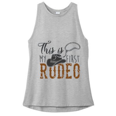 This Actually Is My First Rodeo Ladies PosiCharge Tri-Blend Wicking Tank