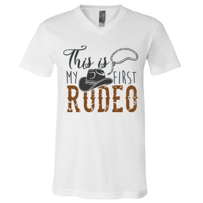 This Actually Is My First Rodeo V-Neck T-Shirt